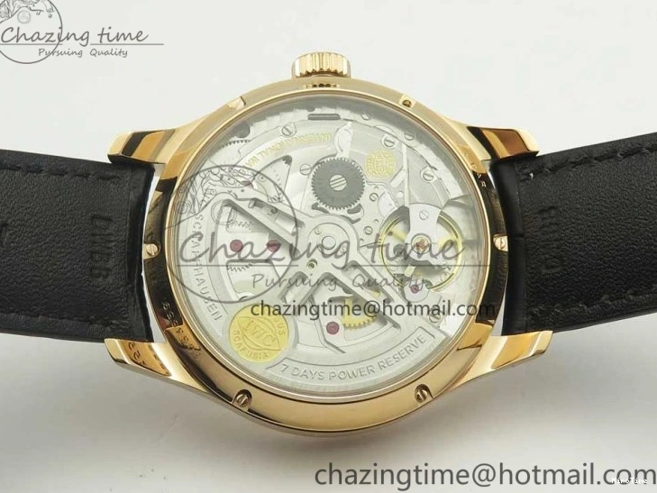 MIROTIME 0422 Thermal Portuguese Real PR Real Annual Calendar IW503501 RG ZF 1:1 Best Edition White Dial on Black Leather Strap A 7150